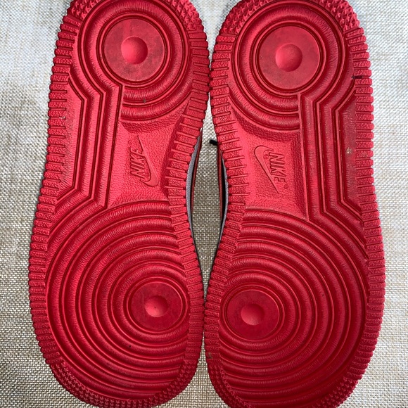 Kids Nike Air Force 1 red/black/white - Picture 4 of 7